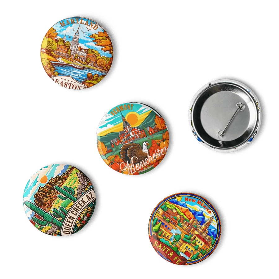 Set Of 5 Pins (U.S. Picturesque Small Towns & Landscapes) product image (10)