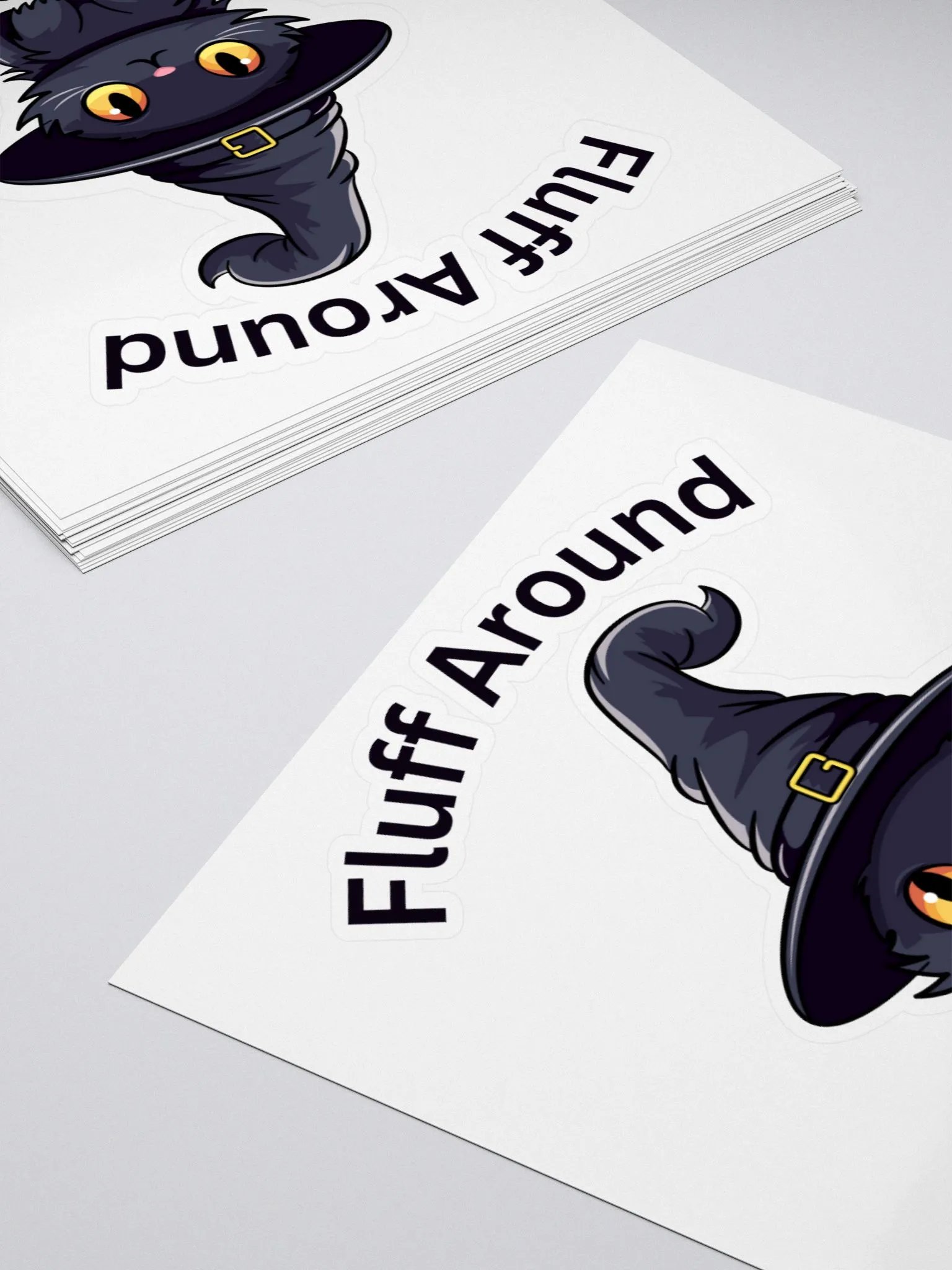Fluff Around Cat Stickers product image (10)