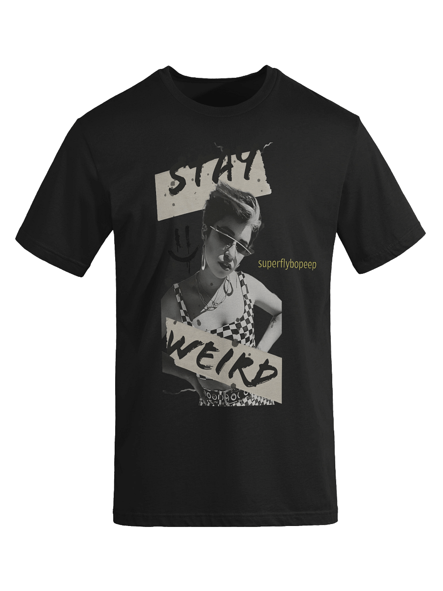 Stay Weird Checkered Chic T-Shirt product image (15)