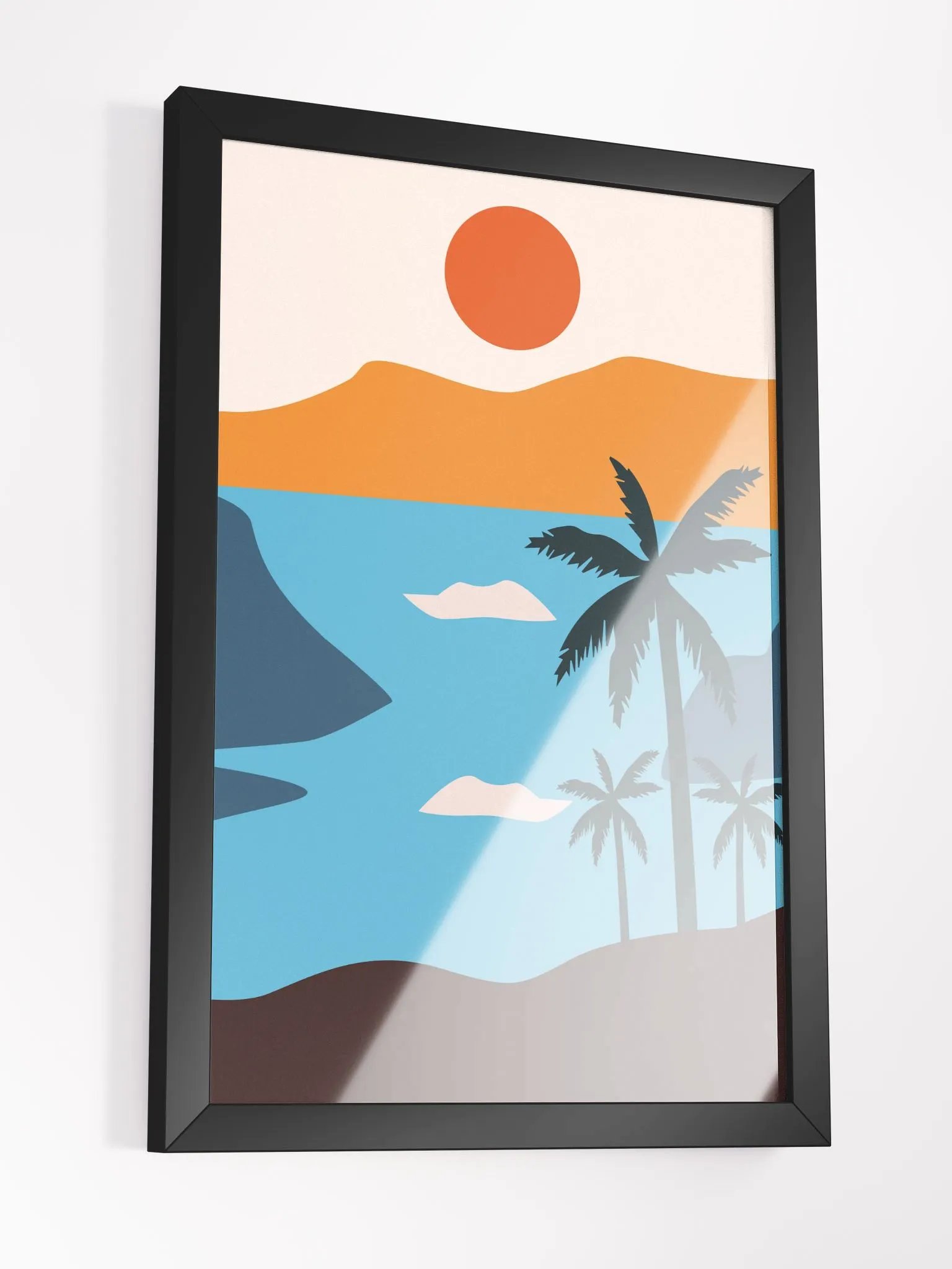 Tropical Sunset Silhouette Poster product image (13)