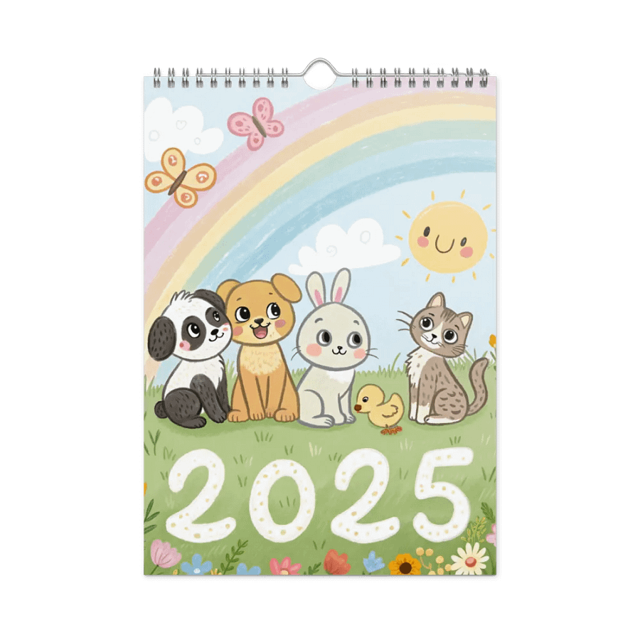 ADORABLE ANIMALS WALL CALENDAR 2025 product image (3)
