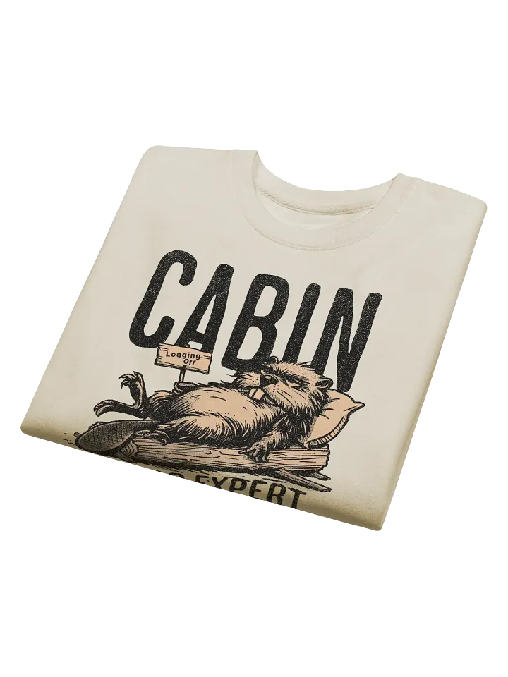 Funny Beaver Sweatshirt– Cabin Nap Expert Sweatshirt for Nature Lovers product image (2)