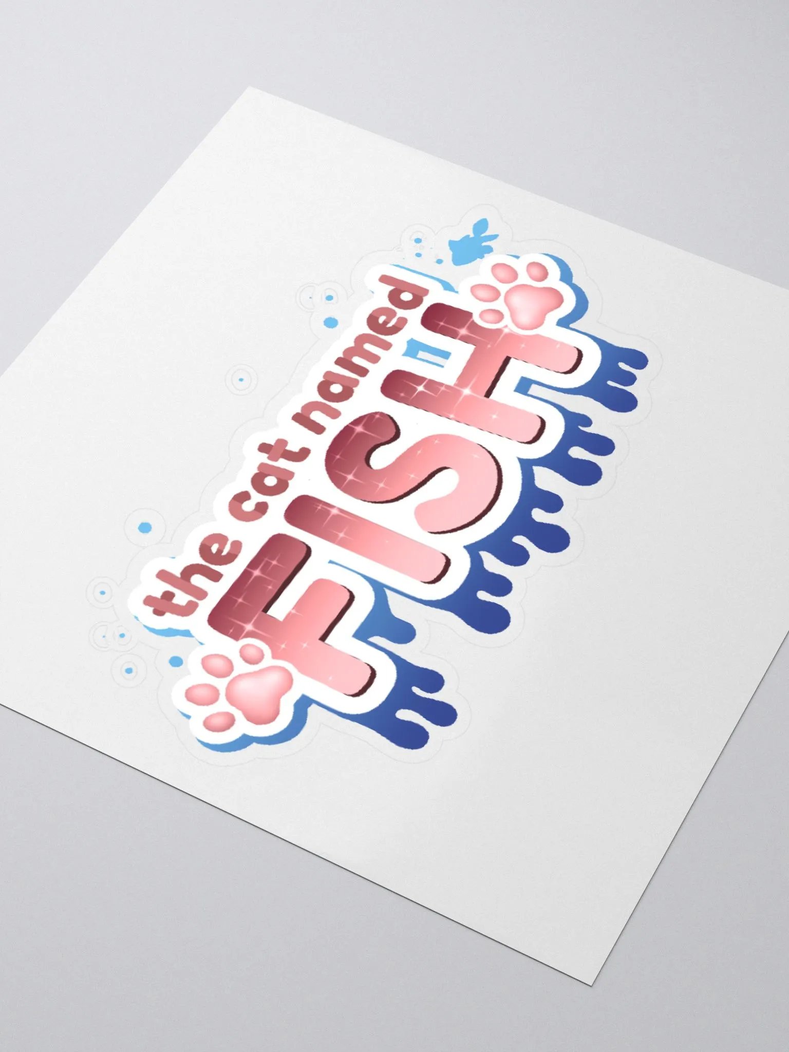 The Cat named Fish Sticker! product image (3)