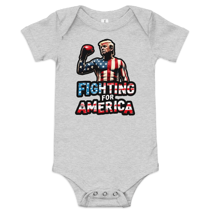 Baby One-Piece: Trump, Fighting for America product image (3)