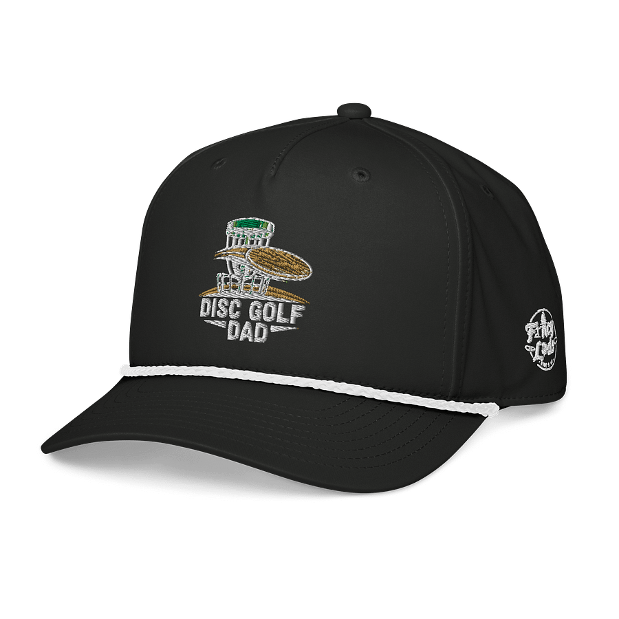 Fancy Lads Black Richardson Rope Hat "Disc Golf Dad" product image (1)