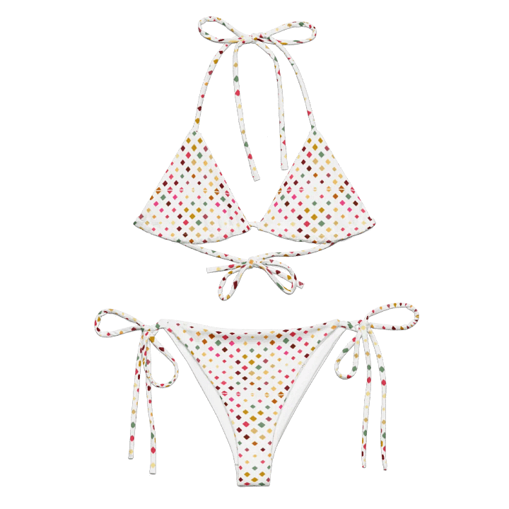 Colorful Square Pattern Design String Bikini product image (2)
