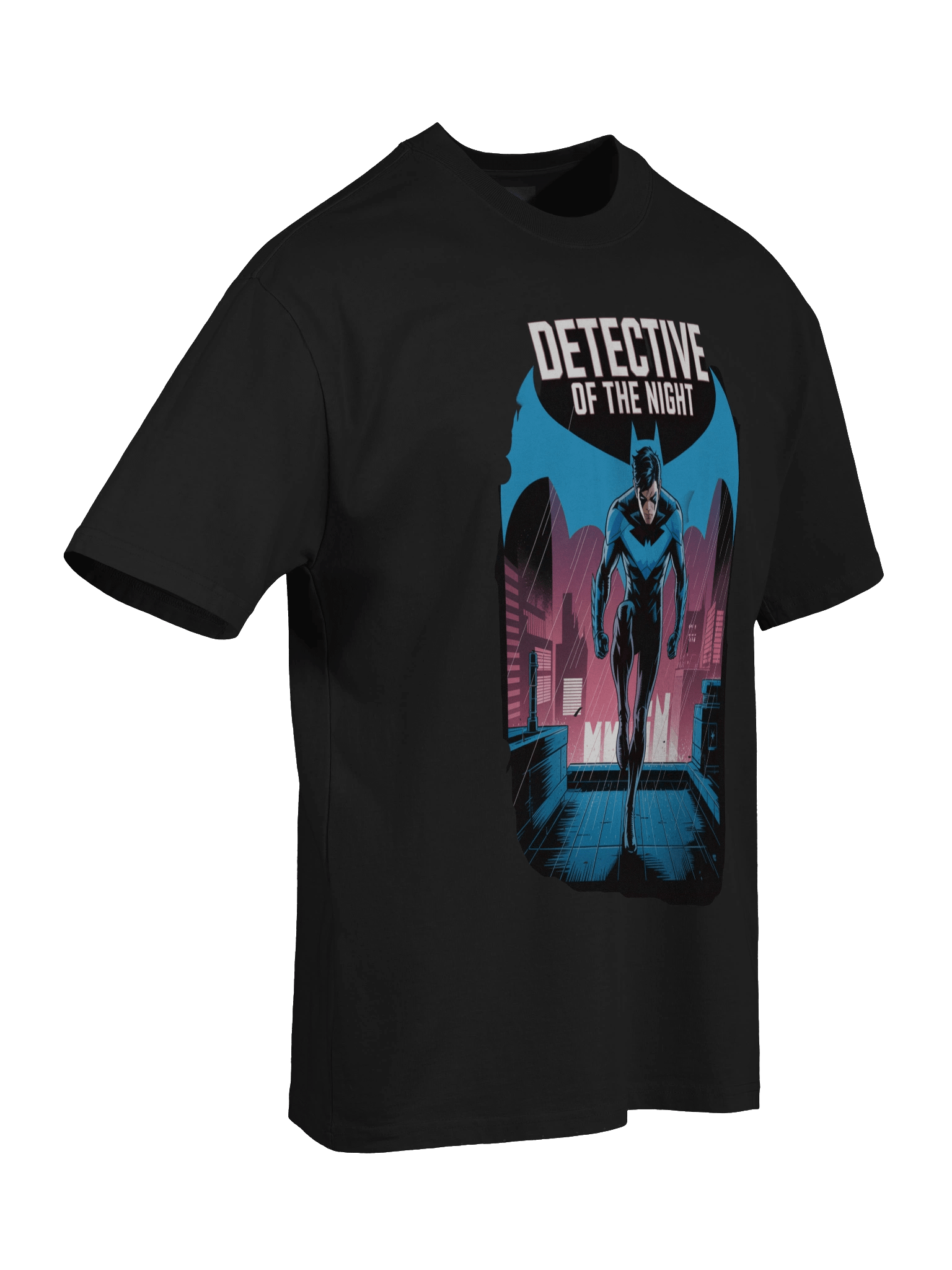Nightwing Detective of the Night Oversized Faded T-Shirt product image (8)
