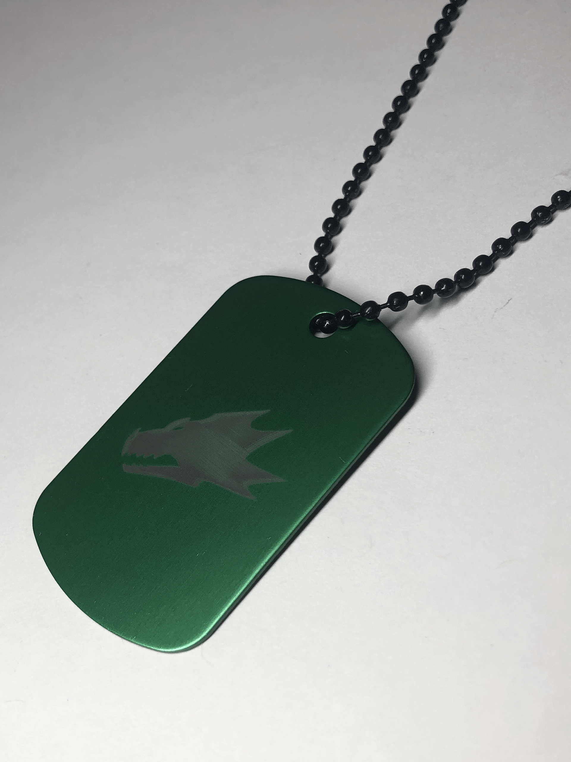 FLAME WITHIN - Engraved Dog Tag Pendant Necklace product image (5)