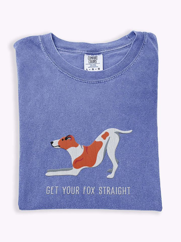 Get Your Fox Straight T-Shirt(Embroidered) of a Smooth Fox Terrier(Red & White) product image (1)