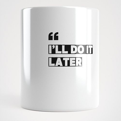 ☕ For those “I’ll do it later” days – sip in style with the I'll Do It Later mug! Whether you're taking your time or just enj...
