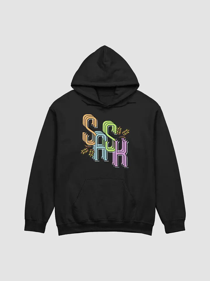 SASK Saskatoon Saskatchewan Colorful Leafy Lettered Hoodie product image (1)