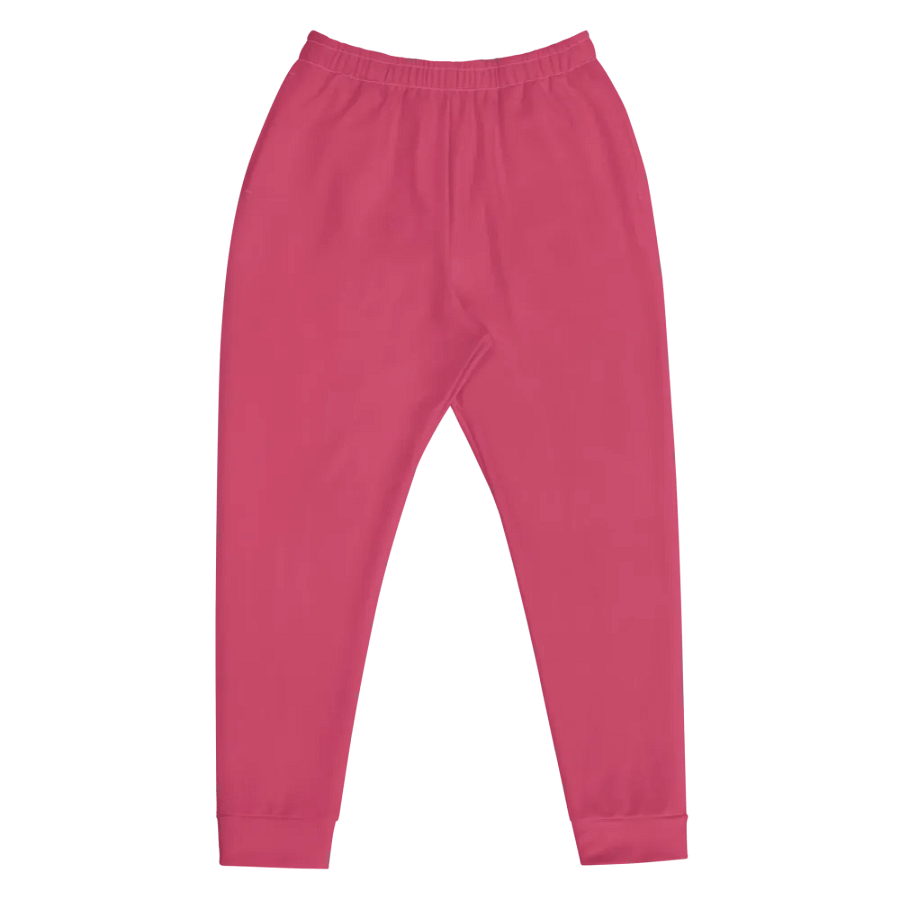 Plain Ruby Red True Summer Recycled Polyester Premium Men's Joggers by Treasure Pie product image (12)