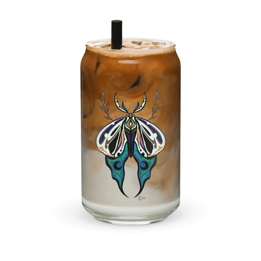 Symmetrical moth glass-cup product image (6)