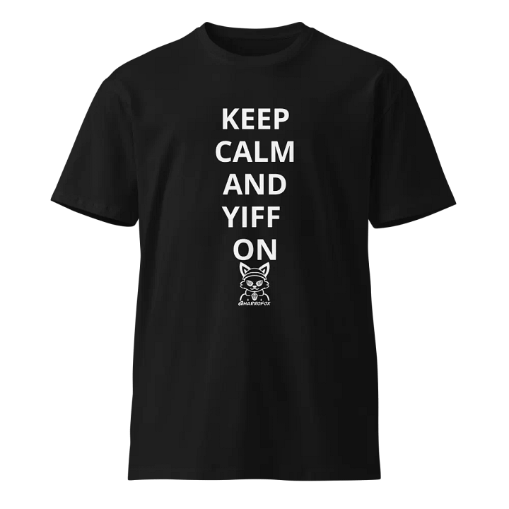 keep clam and yiff on shirt product image (1)