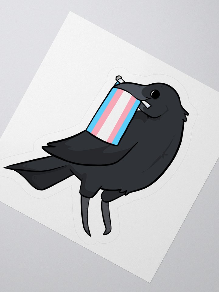 Trans Crow Sticker product image (2)
