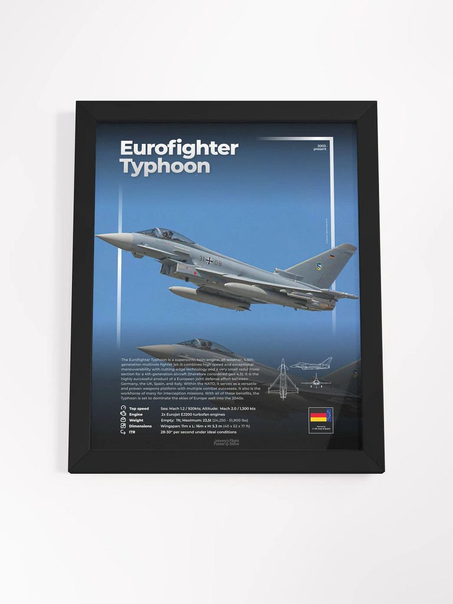 Eurofighter EF-2000 Typhoon Aviation Spec Poster product image (4)