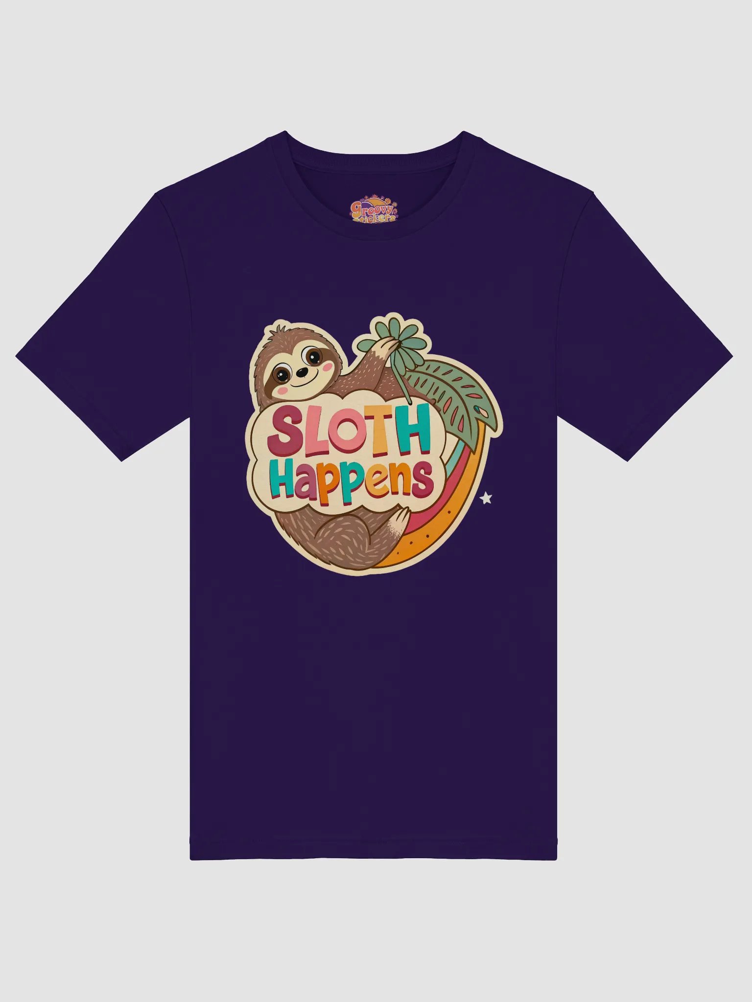 SLOTH Happens - Playful Sloth T-Shirt product image (3)