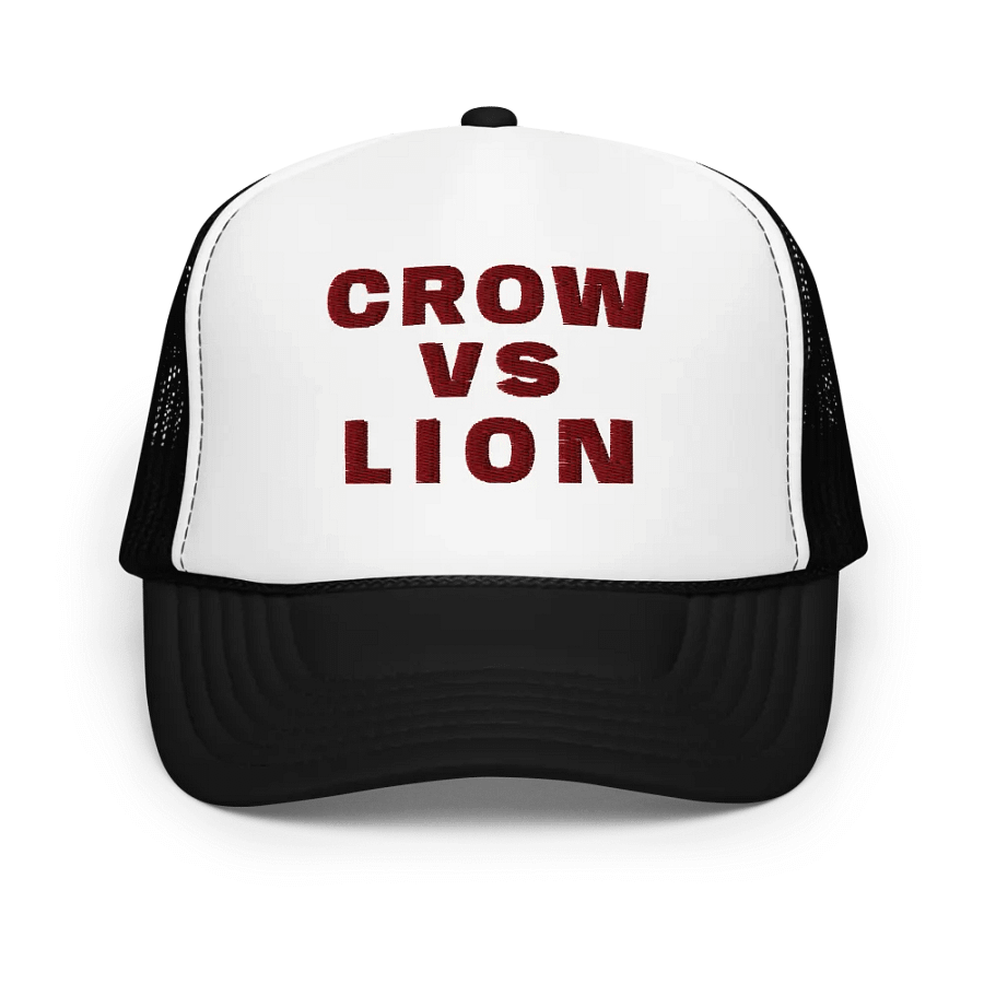 Crow vs Lion Foam Trucker Hat product image (2)
