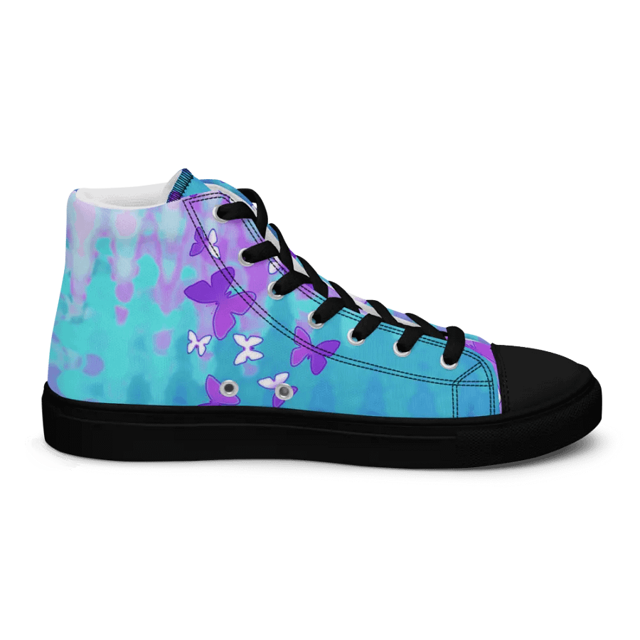 Butterfly shimmer High Top Canvas Shoes (womens) product image (5)