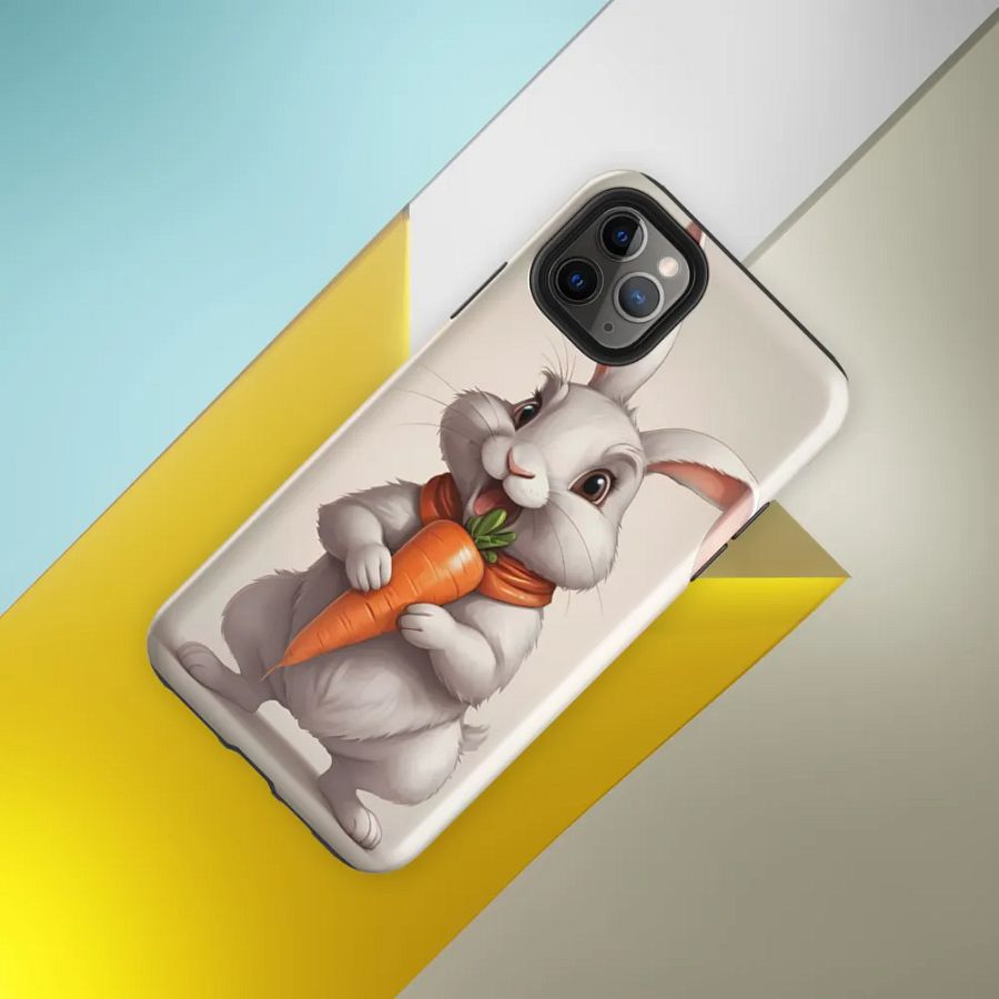 Carrot Loving Bunny iPhone Case product image (40)