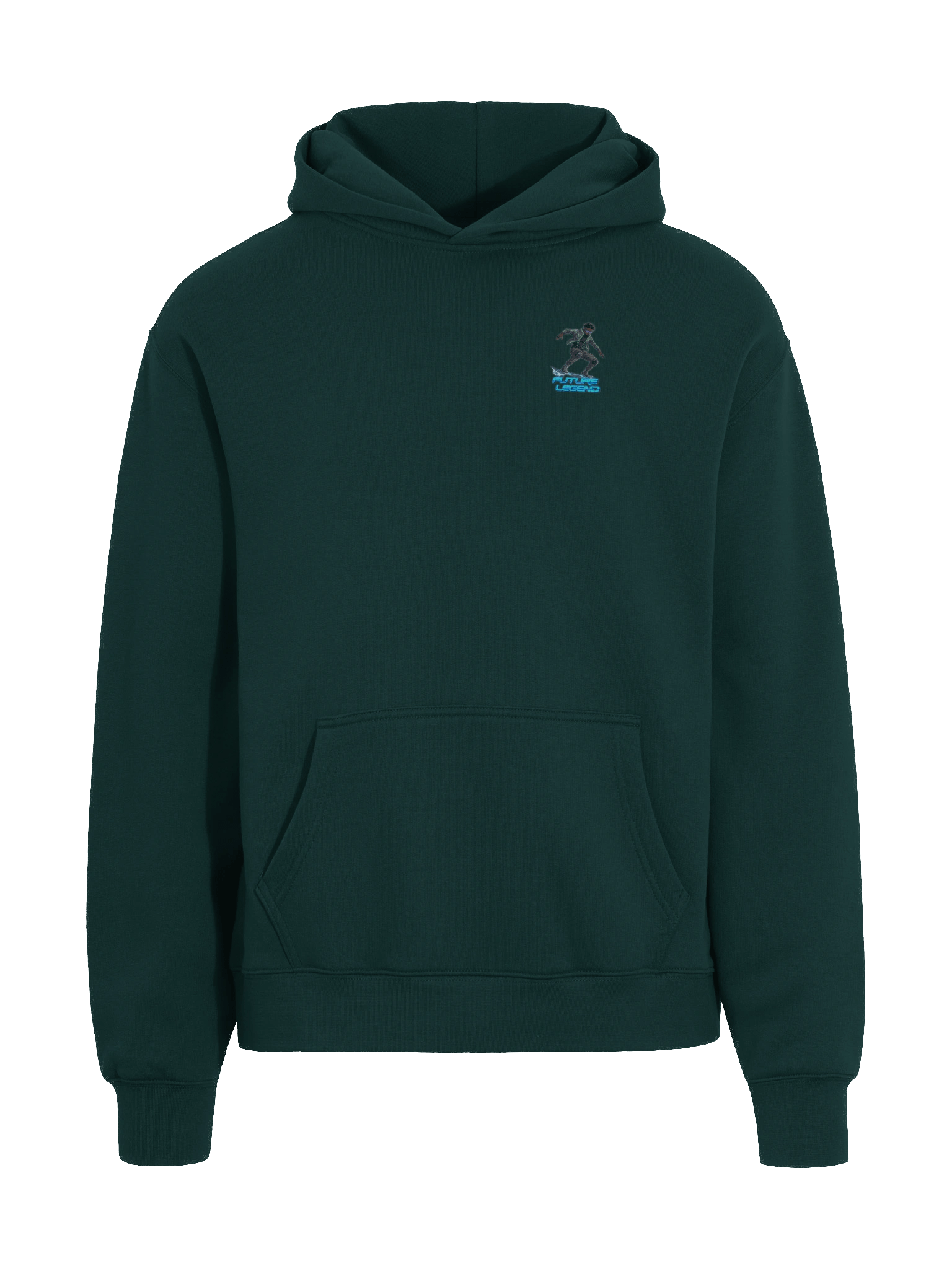 Future Legend Neon Skater Hoodie – Cyber Streetwear Graphic Hoodie for Teens & Young Adults product image (3)