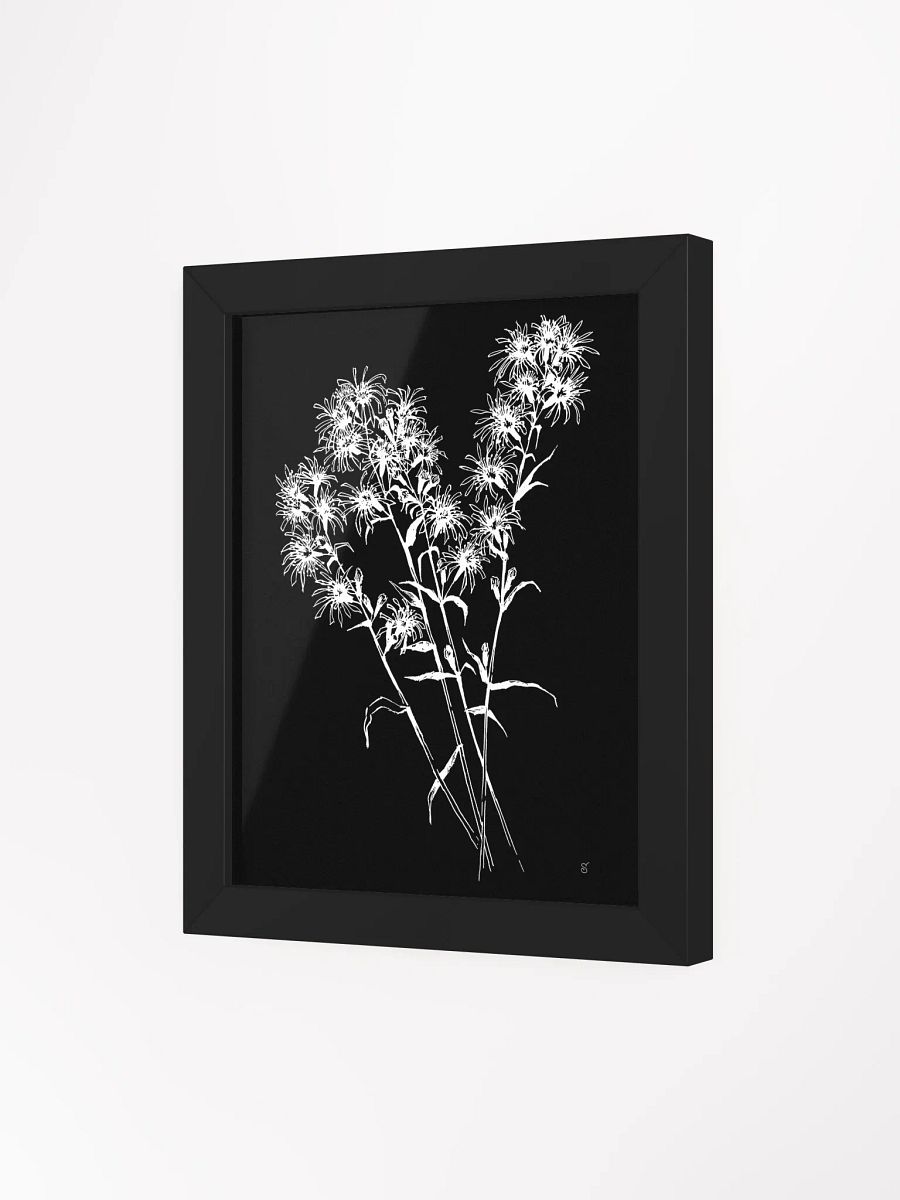 Ethereal Floral Silhouette Poster. - Bouquet Flowers Dark product image (37)