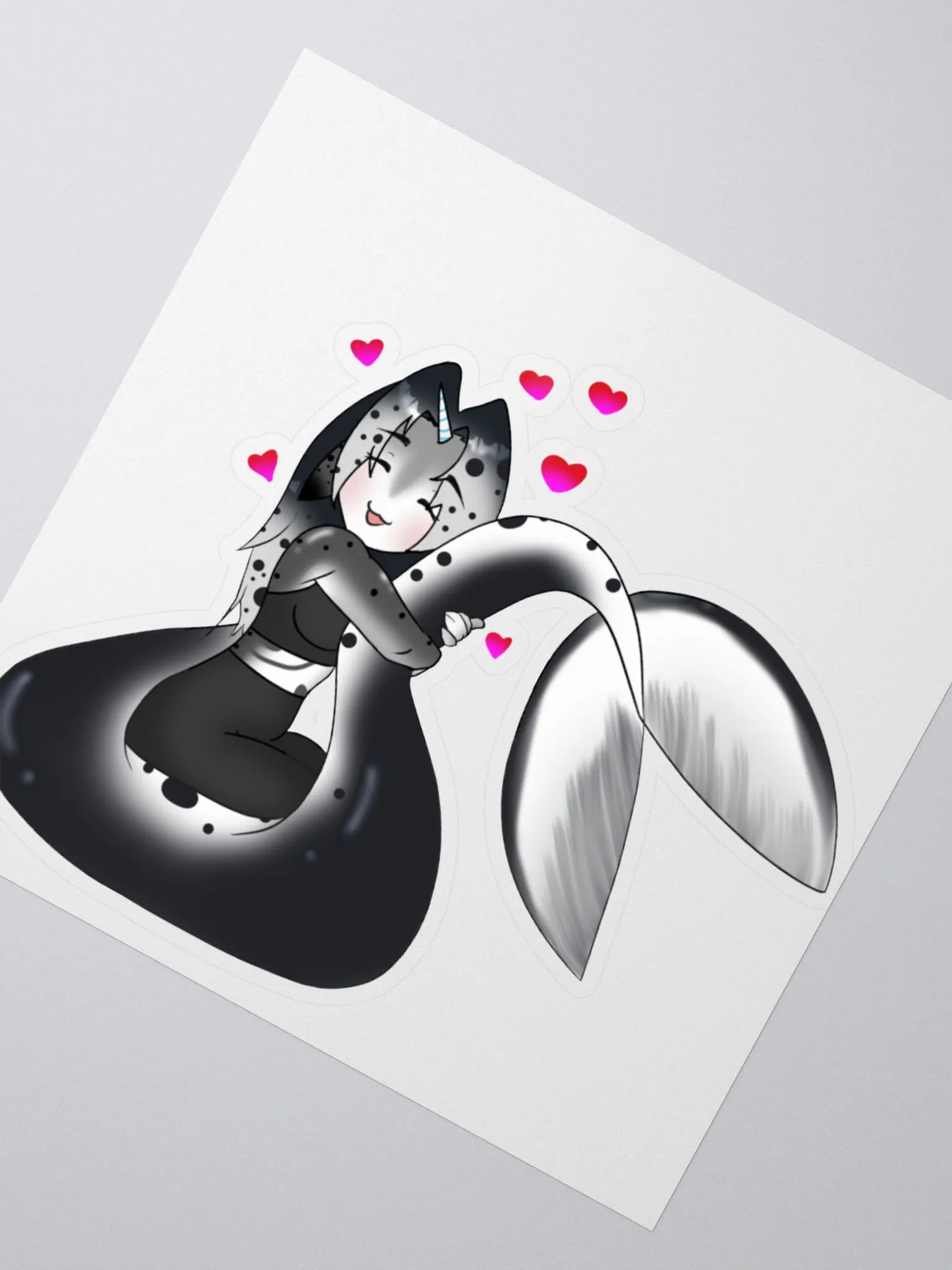 Nora Tail Snuggle Sticker product image (2)