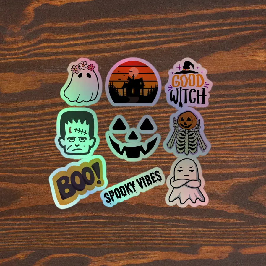 Holographic Halloween Sticker Pack product image (3)