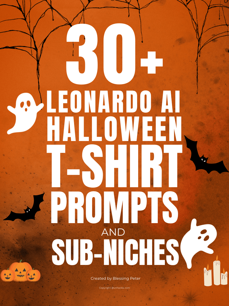 30+ Leonardo Ai Halloween T-shirt Prompts and Sub-niches product image (1)