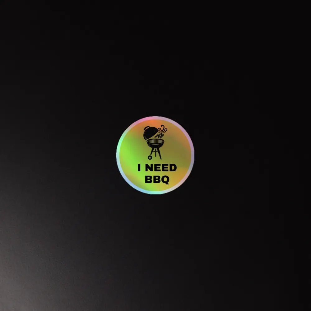 I Need BBQ Logo Sticker product image (4)