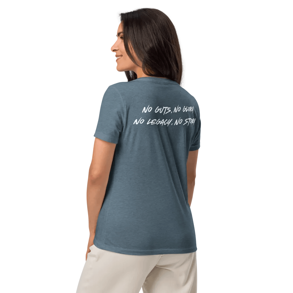 Woman's V Neck | Blue Jean | White/Blue product image (10)