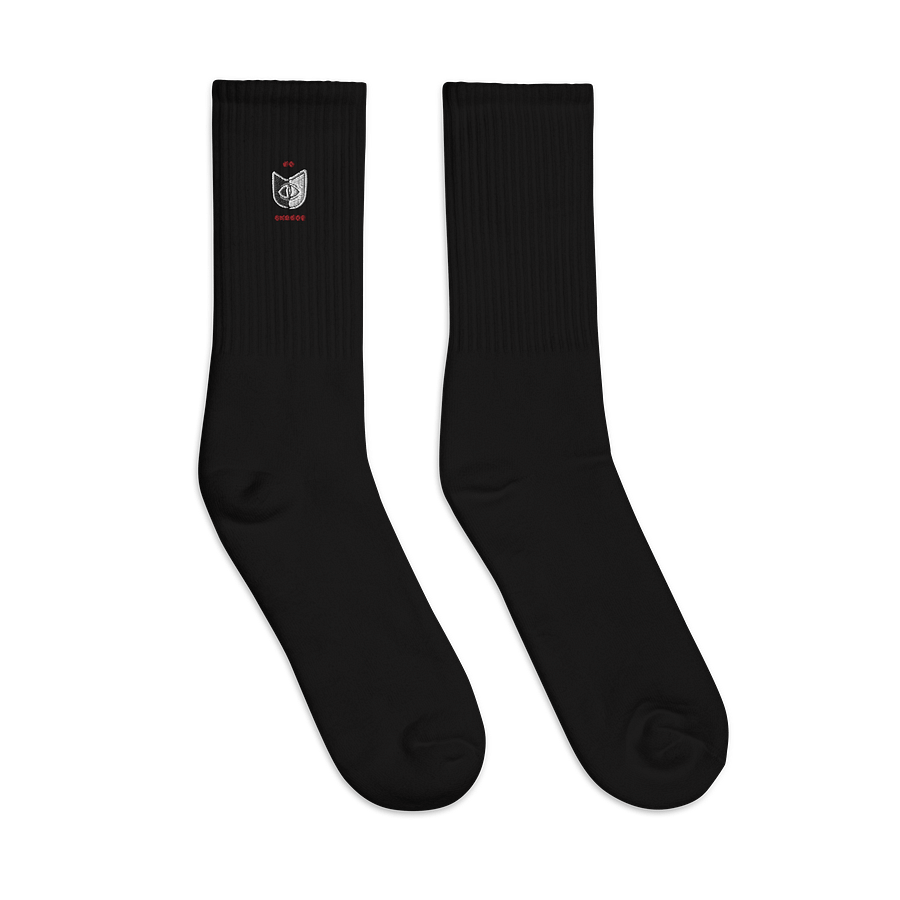 Symmetrical Feline Vision Embroidered Socks No Change product image (3)