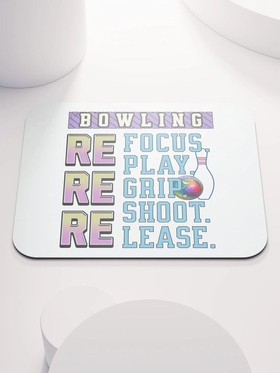 Reuse Bowling Fun Mouse Pad product image (1)