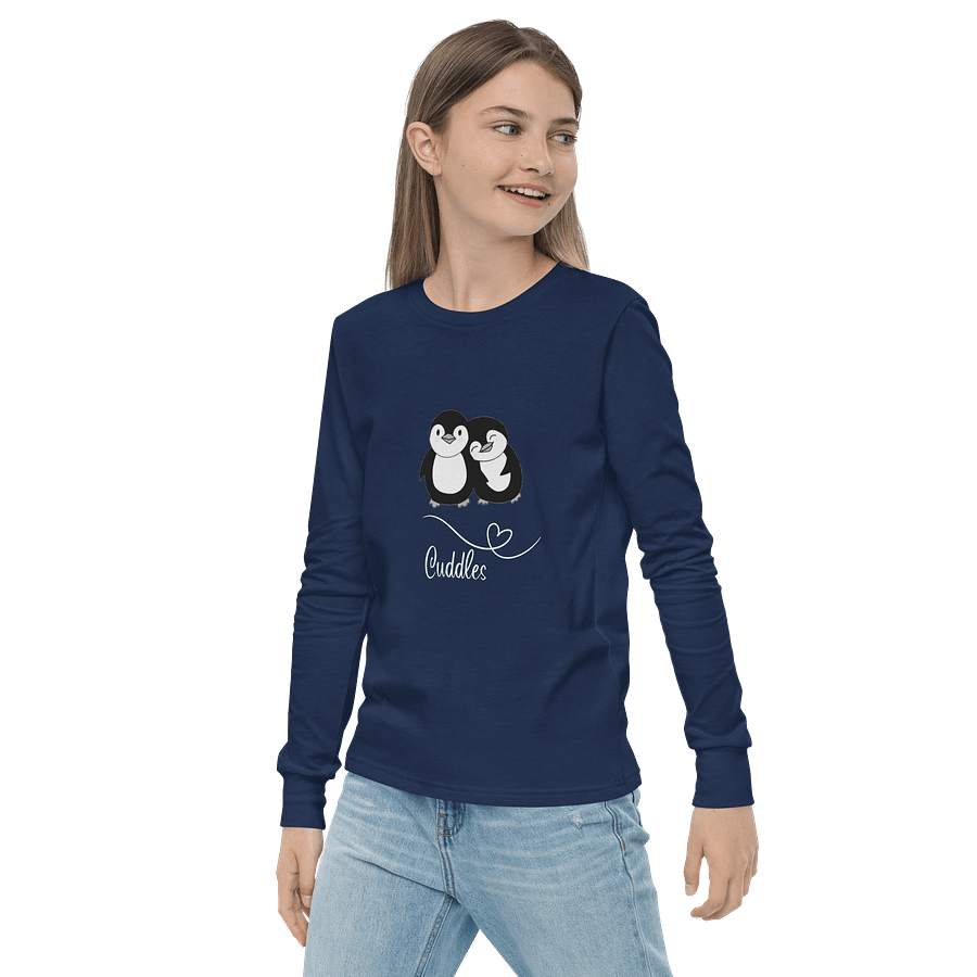 Cuddles Penguin Youth Long Sleeve Tee product image (3)
