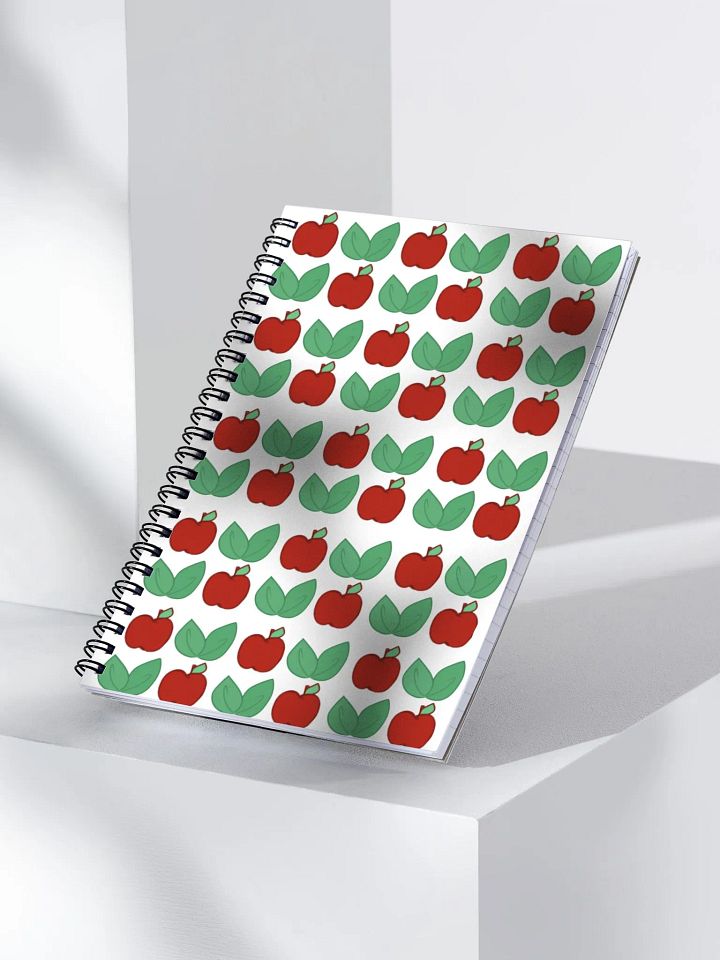 Apple-Leaf Checkered patterned notebook product image (1)