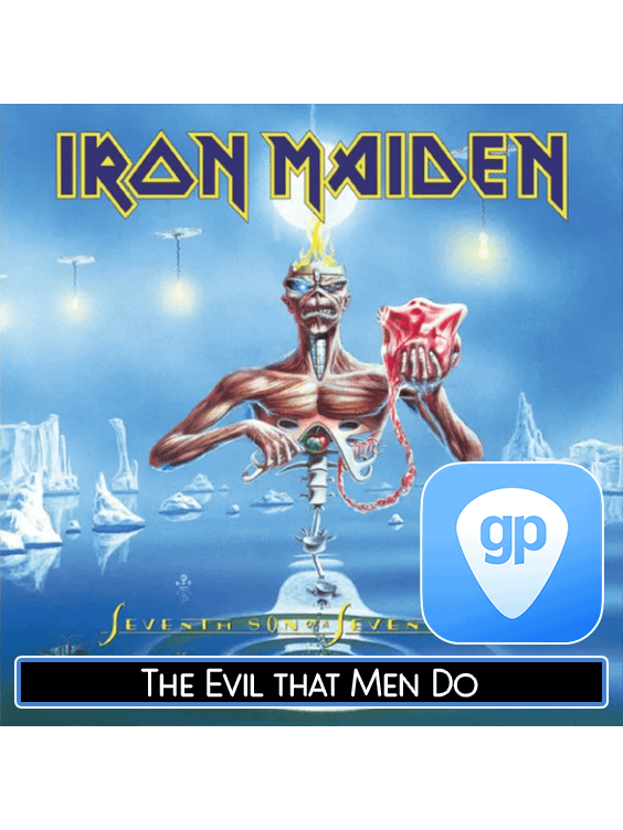 The Evil that Men Do PDF TAB + Backing Track MP3 product image (1)