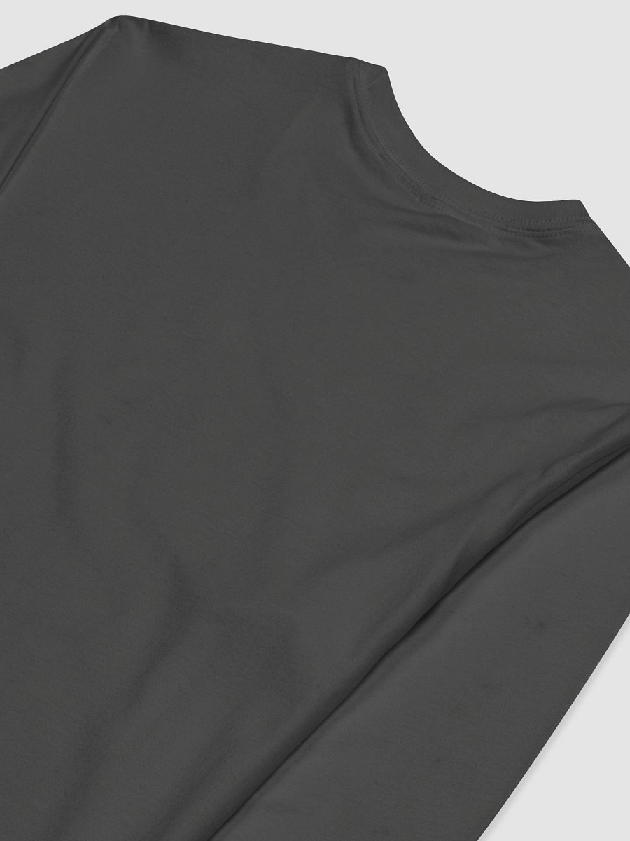 Fitted Long Sleeve Crew Gray w/ gray text product image (4)