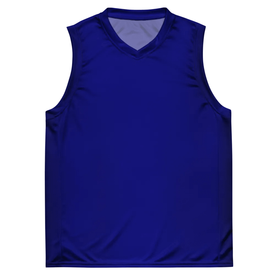 Plain Color Navy Blue Basketball Jersey product image (1)