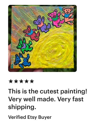 Reviews like this make my creative heart happy! I love it when people appreciate my art as much as I enjoy creating each piec...