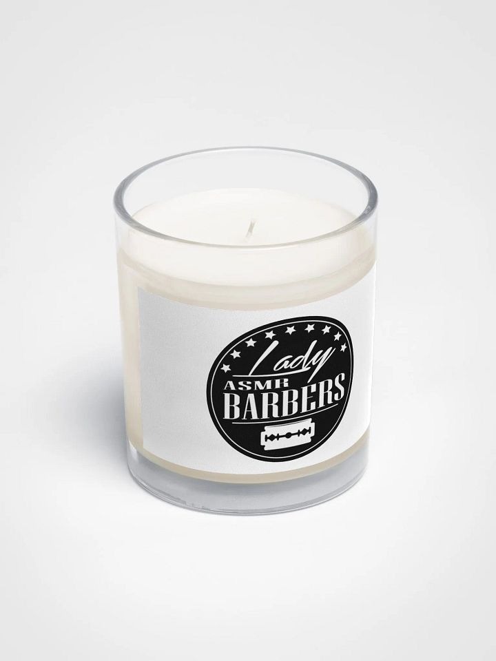 Soy Wax Candle In A Clear Glass Jar (White) product image (2)