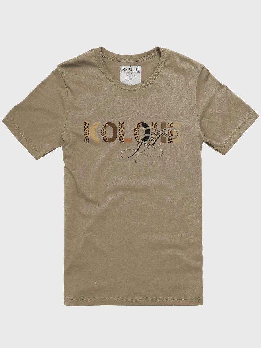 Kolohe Girl T-Shirt; Black with Original Leopard Pattern product image (2)