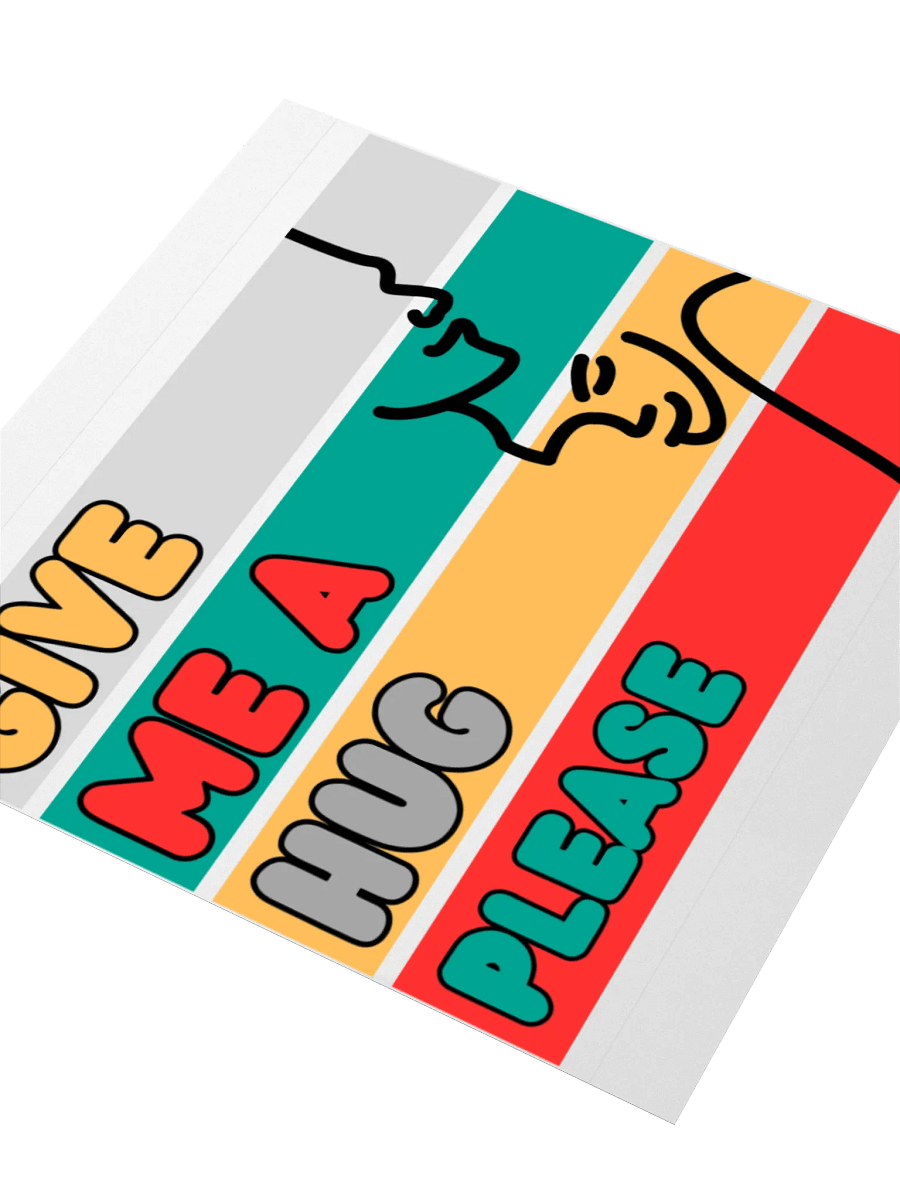 Give Me a Hug - Sticker - transparent product image (8)