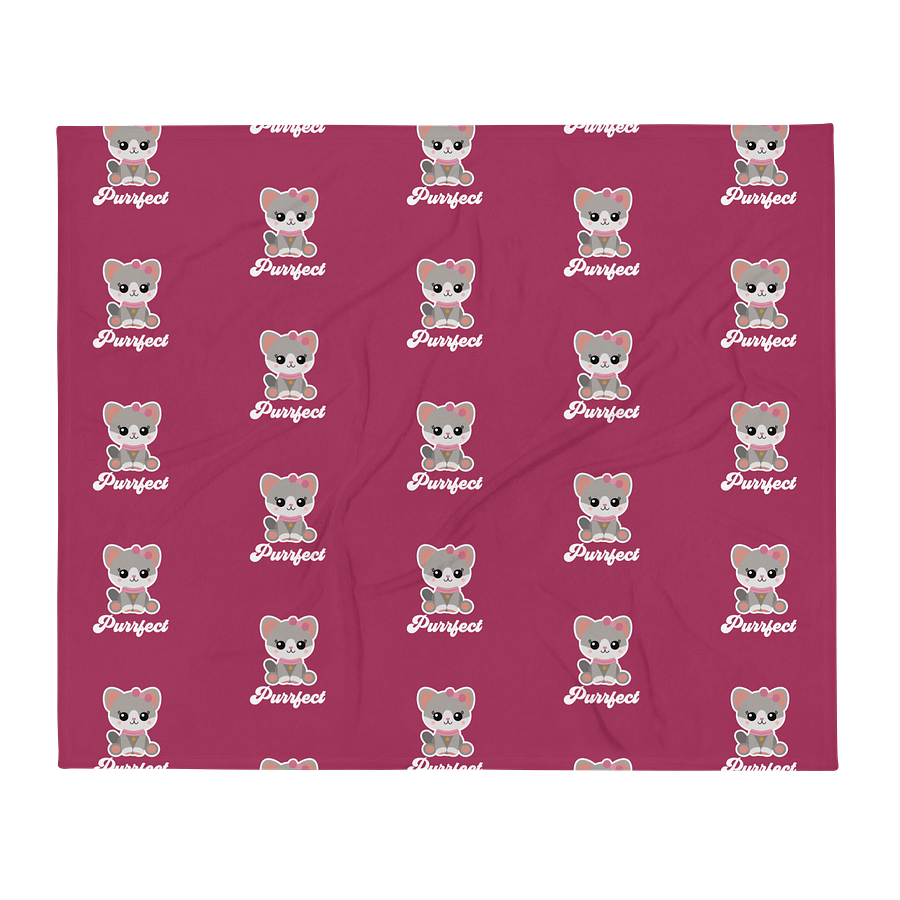 Purrfect Cat Throw Blanket product image (1)