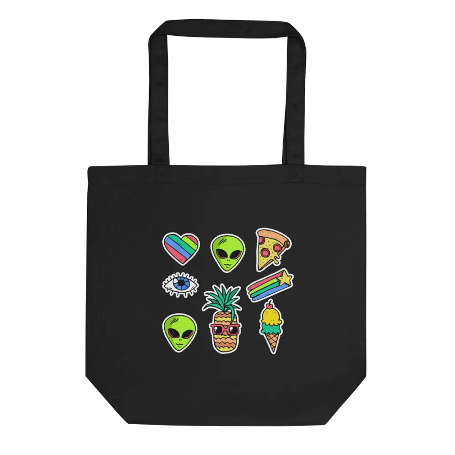 "Martians Take Belfast!" Roswell Aliens Eco Friendly Tote Bag product image (1)