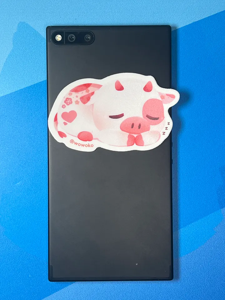 Sleepy Zodiac Animal - Cow - Sticker product image (2)