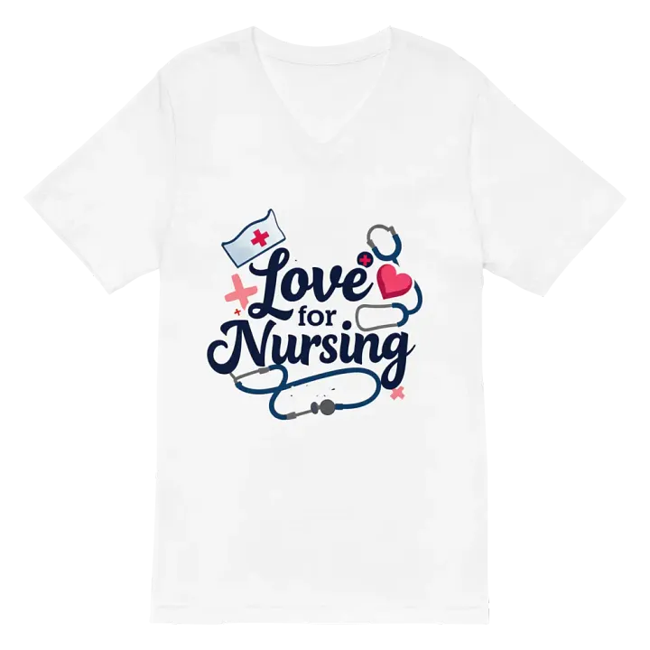 Nurse's Love V-Neck Tee product image (2)