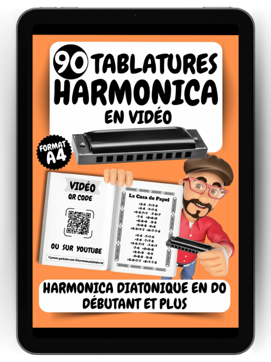 90 tablatures harmonica en vidéos version PDF product image (1)