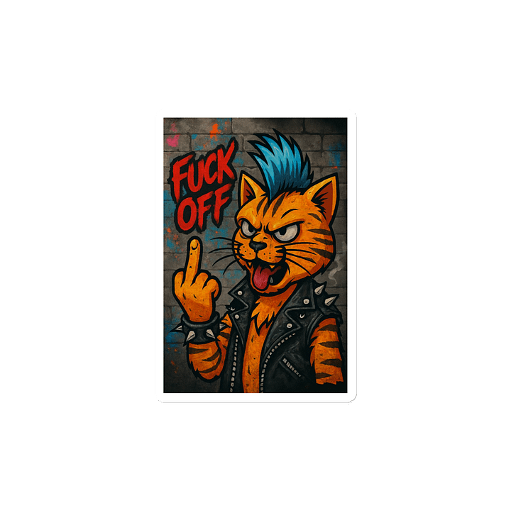 Cat FU Die-Cut Magnets product image (2)