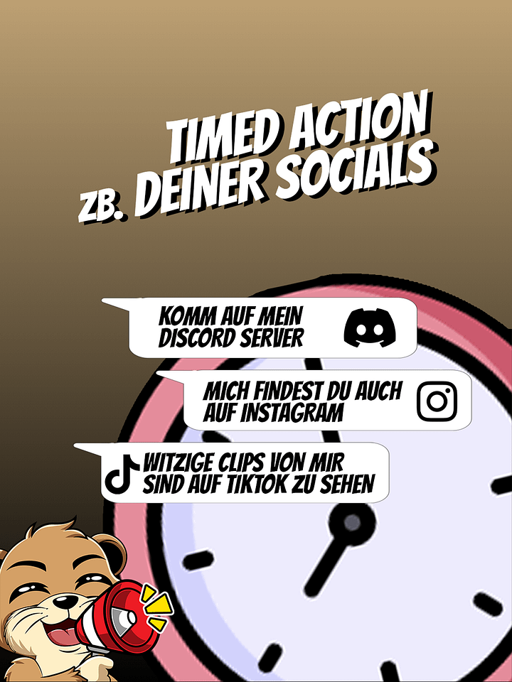 Timed Action zB. deiner Socials product image (1)