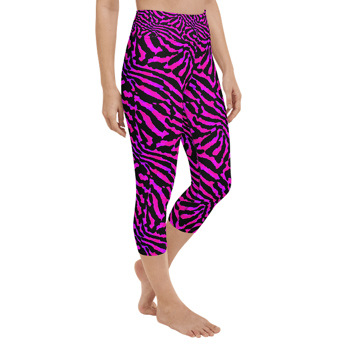 Purple Zebra Capri Leggings product image (2)